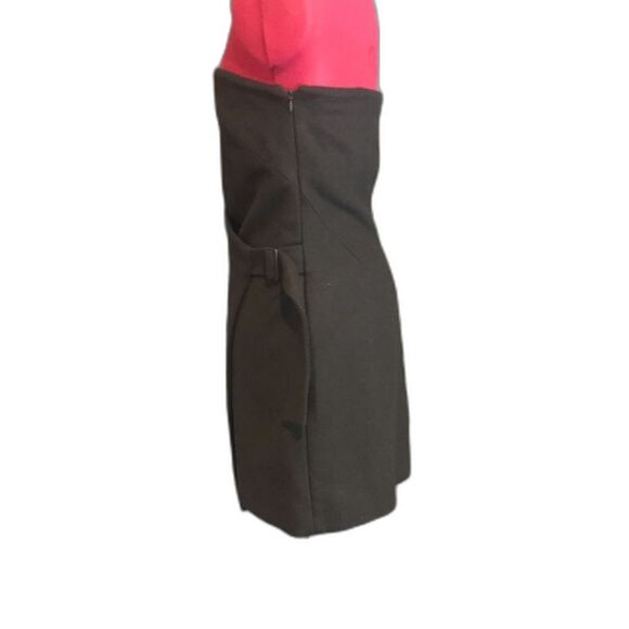 Kate Spade Saturday Dress Size 2 Black Buckle Over Strapless Wool NWT - Picture 2 of 10